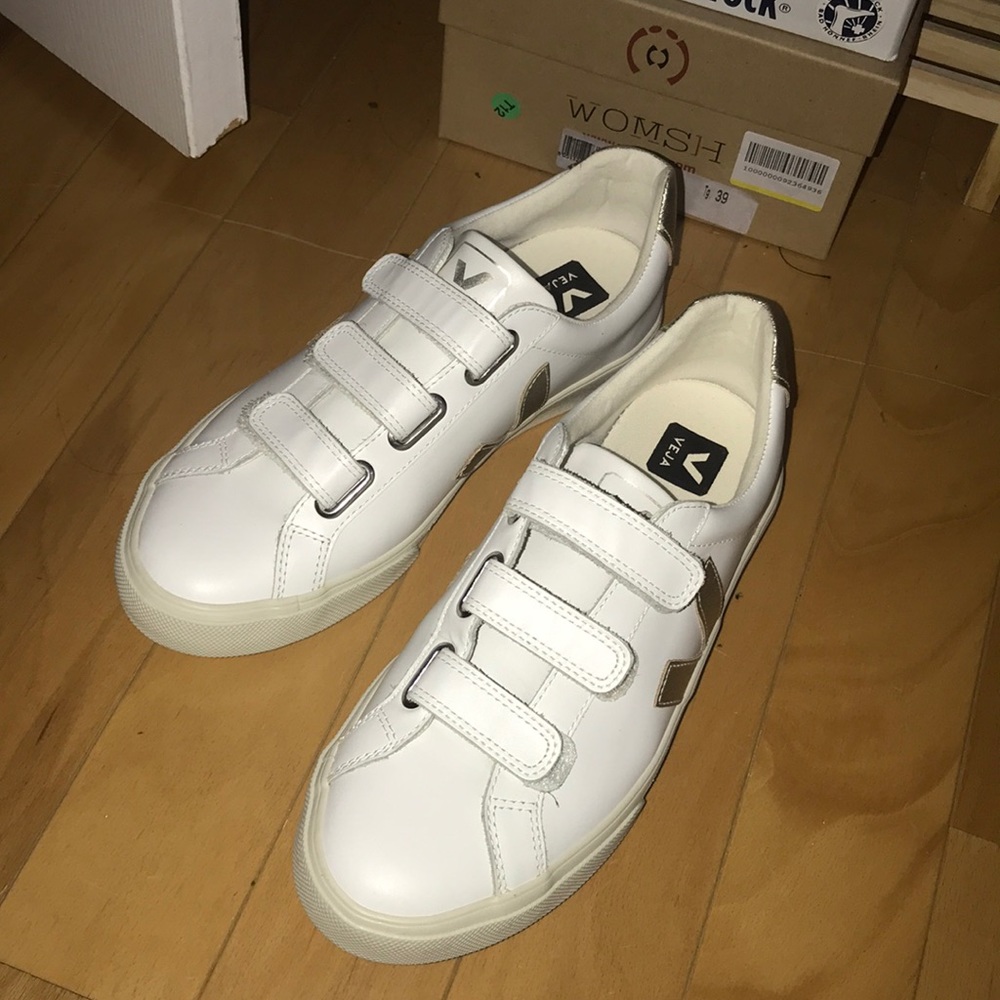 Veja Esplar Triple Strap Lock Leather Sneakers